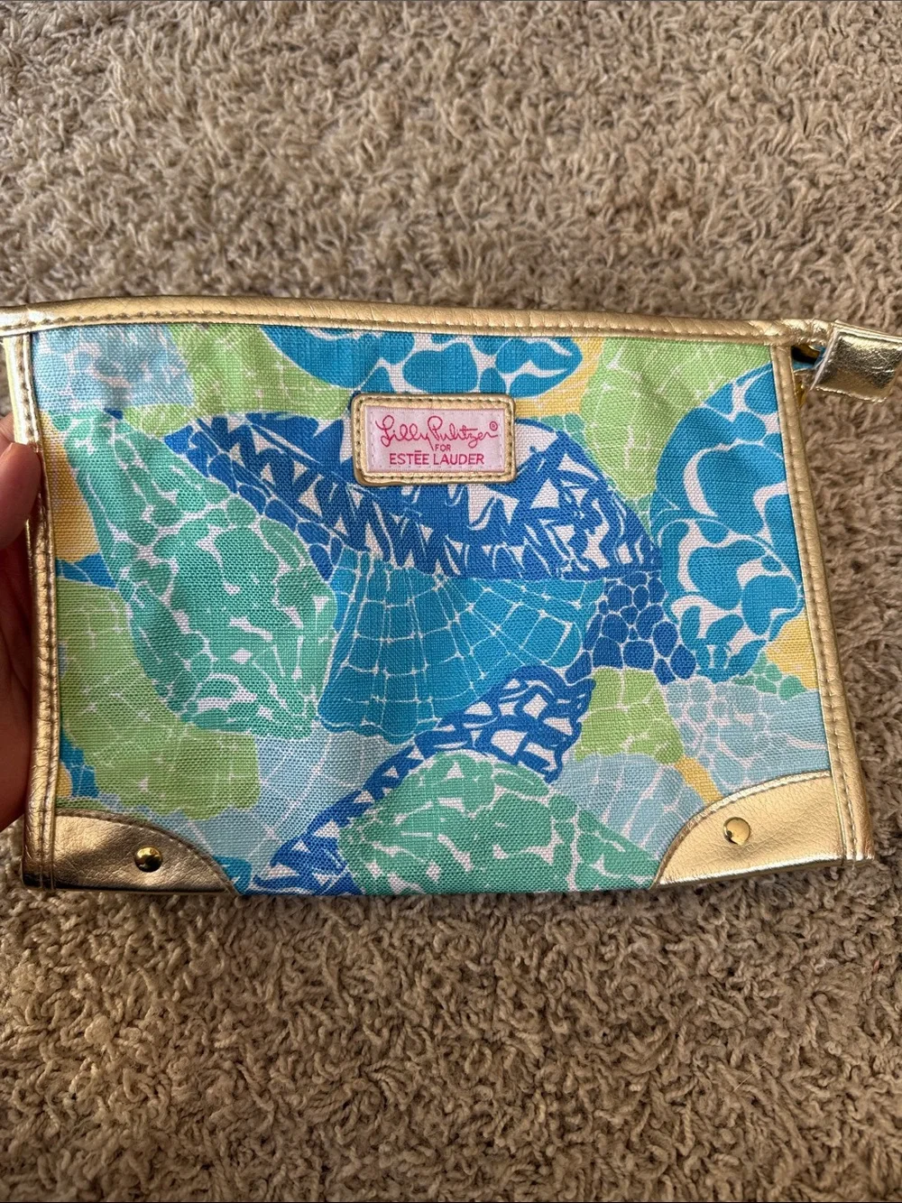 Lilly pulitzer for estee lauder makeup bag